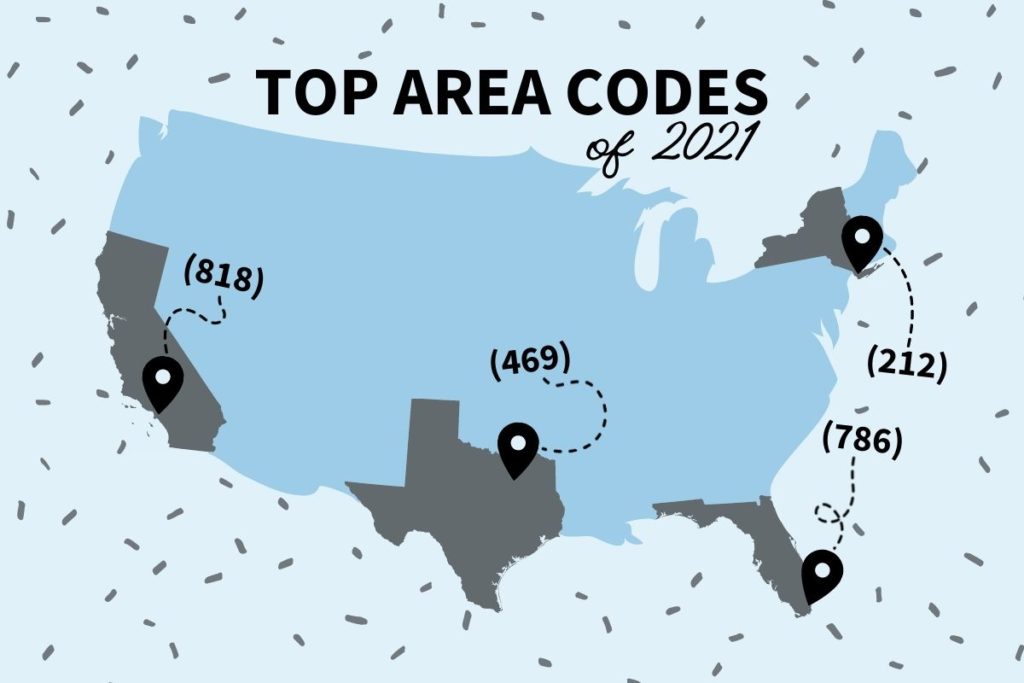 The Most Popular Area Codes of 2021 - NumberBarn Blog